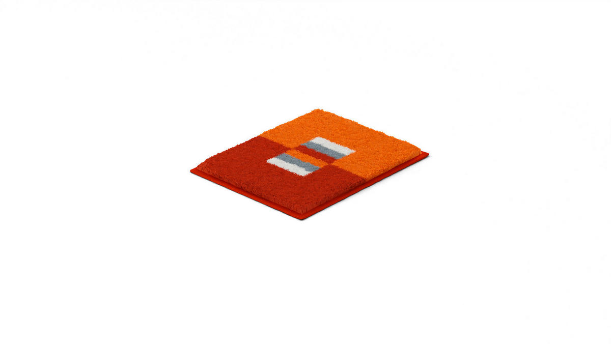PREDLOŽKA PRED BIDET, 40/50 cm - oranžová, Basics, textil/plast (40/50cm) - Grund