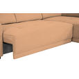 ECKSOFA Rostfarben Struktur  - Rostfarben/Schwarz, Design, Kunststoff/Textil (205/284cm) - Xora