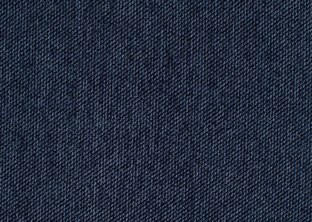 BOXSPRINGSOFA in Webstoff Dunkelblau  - Schwarz/Dunkelblau, Design, Textil/Metall (202/93/100cm) - Novel