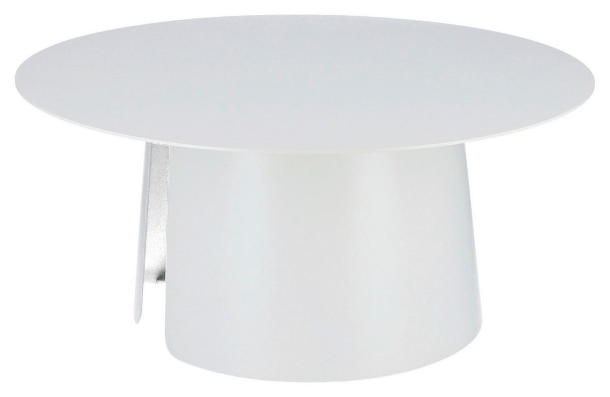 GARTENBEISTELLTISCH 80/80/36 cm Metall  - Weiß, Basics, Metall (80/80/36cm) - Jan Kurtz