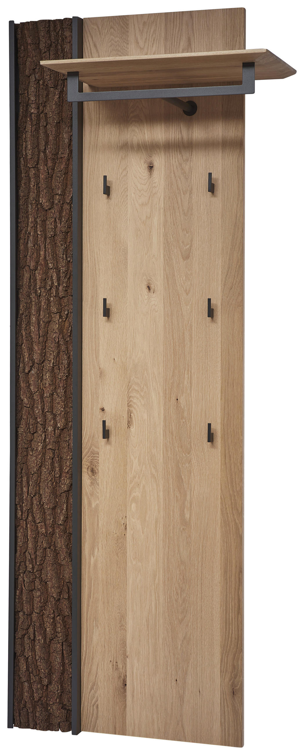 GARDEROBENPANEEL 79/196/35 cm  - Eichefarben, Design, Holz/Metall (79/196/35cm) - Johann Jakob