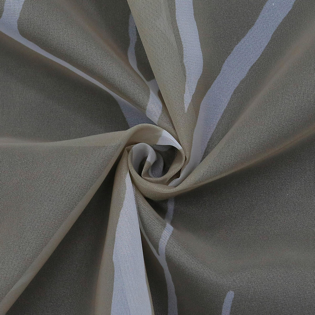 KURZGARDINE   120/45 cm   - Sandfarben/Weiß, Basics, Textil (120/45cm) - Joyswahl