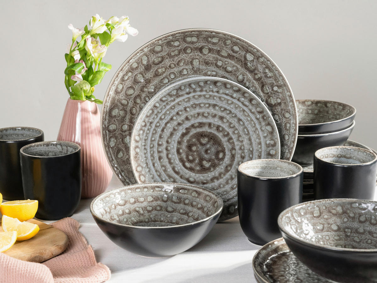 KOMBISERVICE Villa Romana 16-teilig  - Grau, KONVENTIONELL, Keramik (48/34/32cm) - Creatable