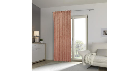 FERTIGVORHANG Verdunkelung - Koralle, KONVENTIONELL, Textil (140/245cm) - Esposa
