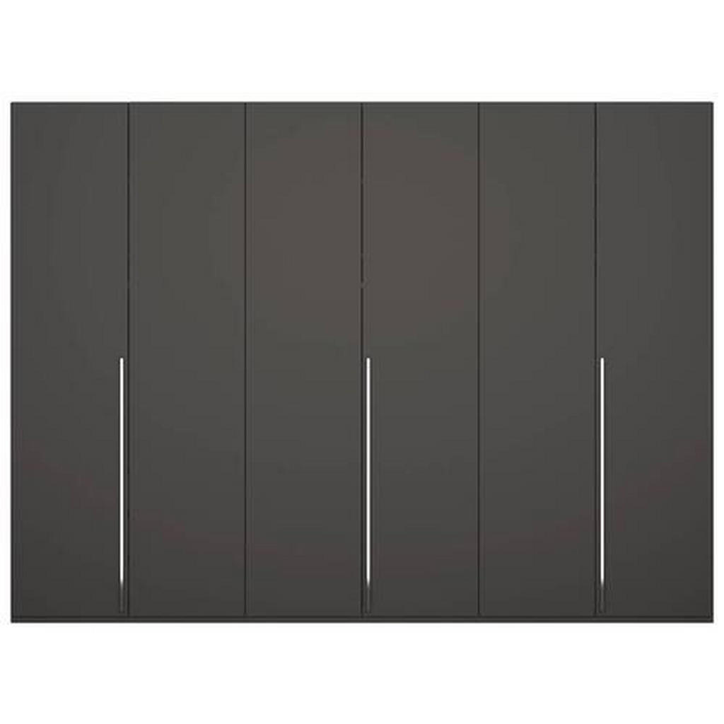 Thumbnail - home24 Drehtürenschrank, Graphit, Metall, 9 Fächer, 301x223x60 cm, Blauer Engel, Goldenes M, Made in Germany, Handmade i...