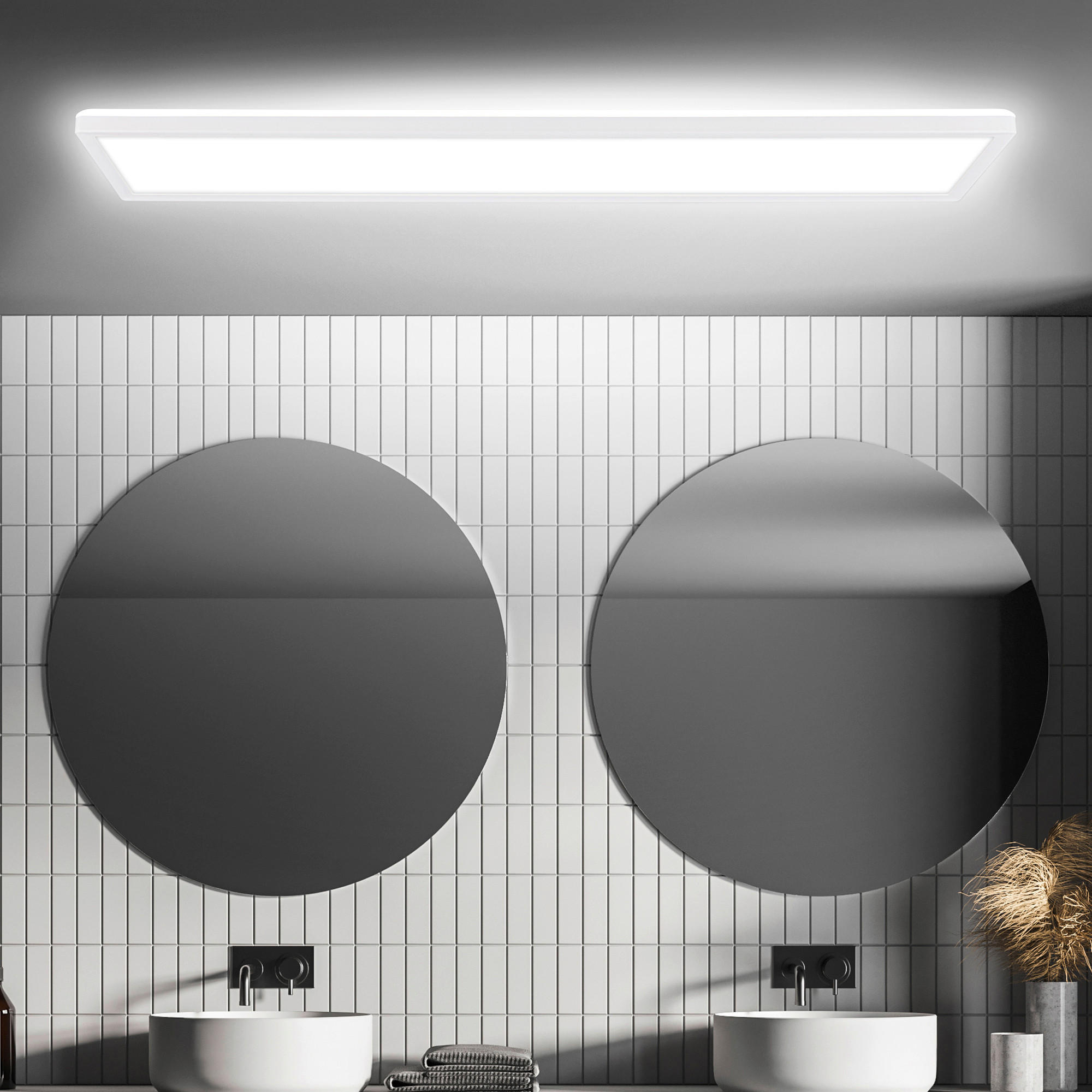 LED-PANEEL Move 98/20/3 cm   - Weiß, Basics, Kunststoff (98/20/3cm)
