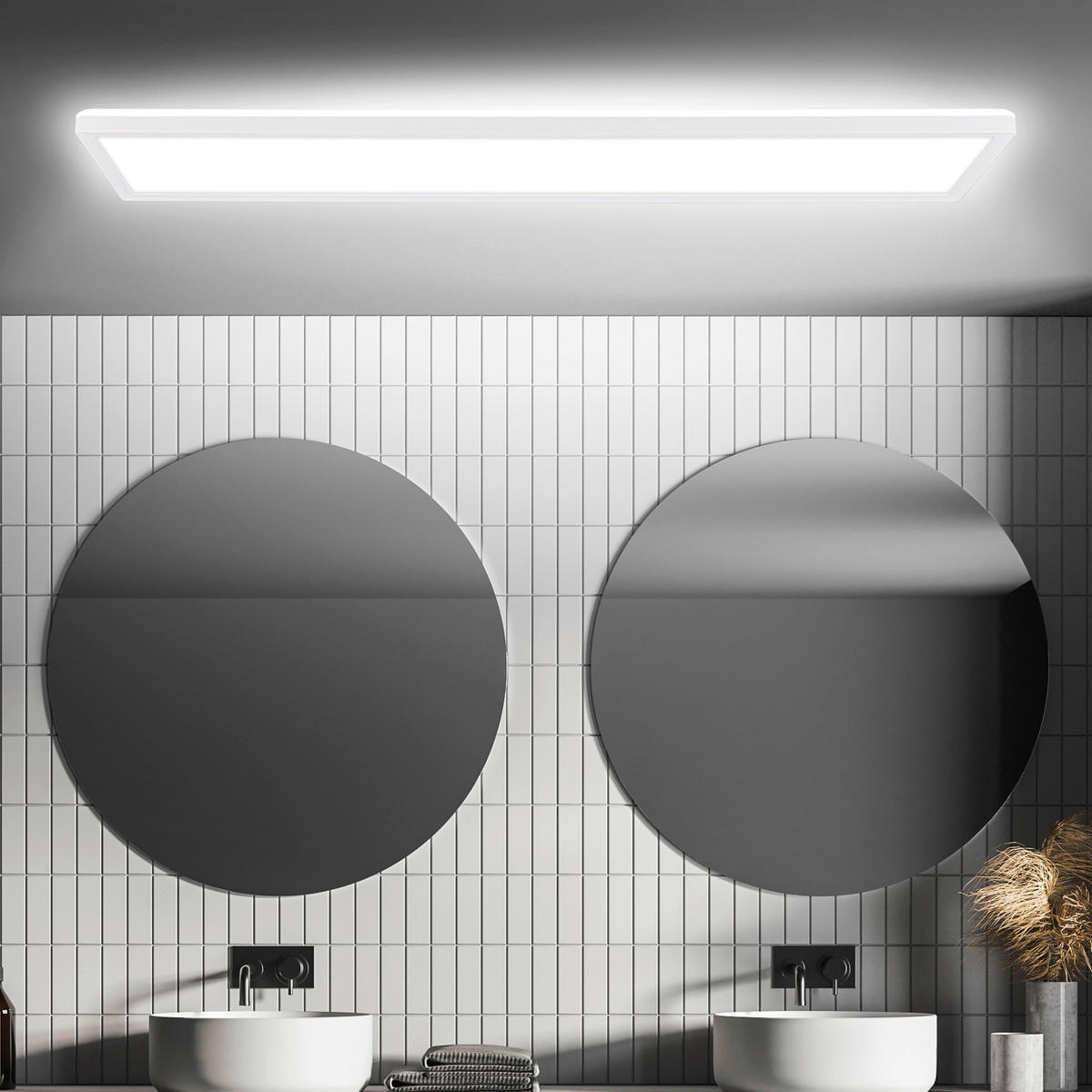 LED-PANEEL Move 98/20/3 cm   - Weiß, Basics, Kunststoff (98/20/3cm)