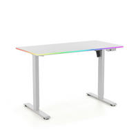 SCHREIBTISCH 120/60/72-118 cm  in Weiß  - Weiß, MODERN, Holz/Metall (120/60/72-118cm) - MID.YOU