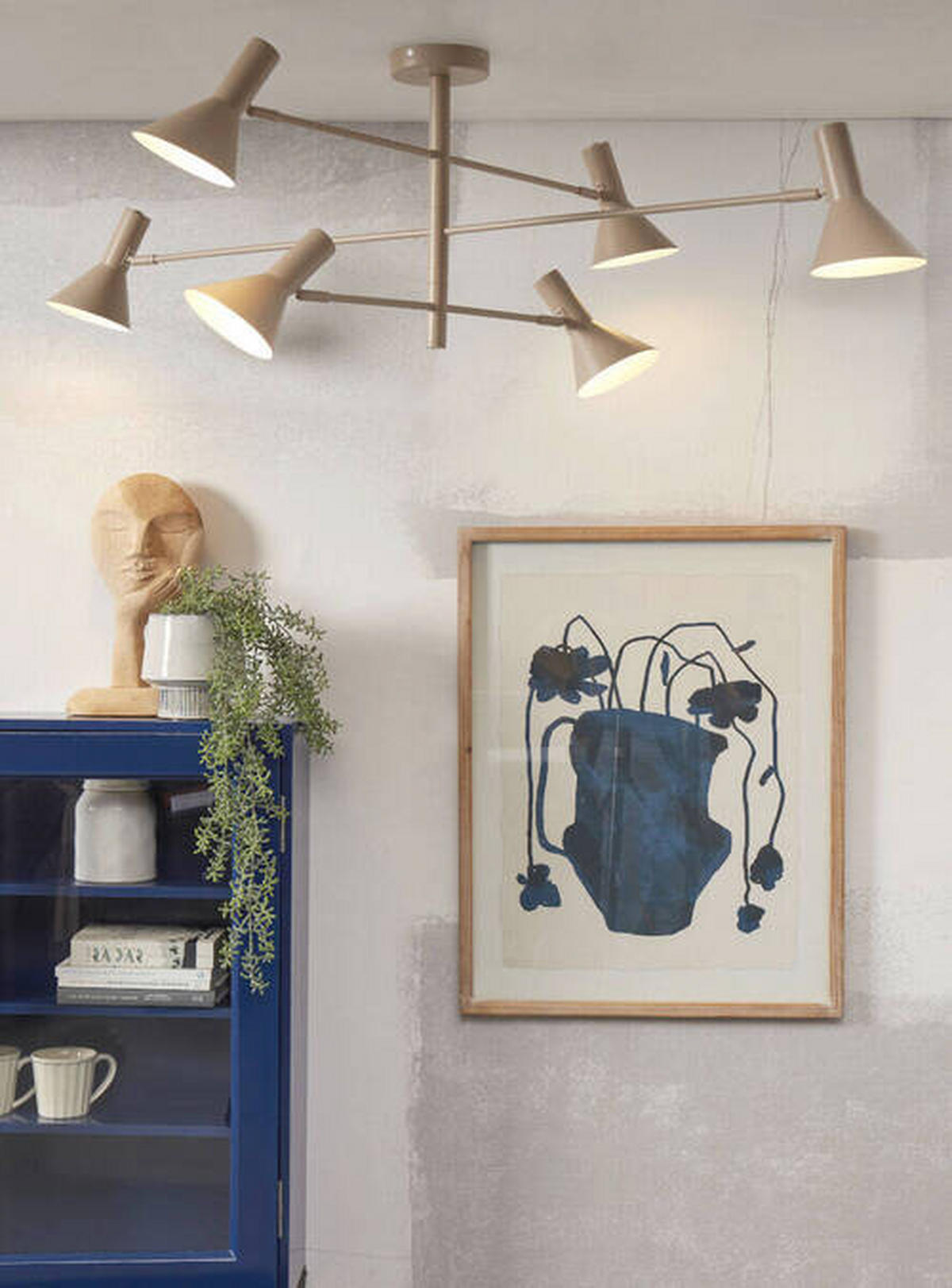 TAKLAMPA 124/40 cm  - grå, Trend, metall (124/40cm) - It's about Romi