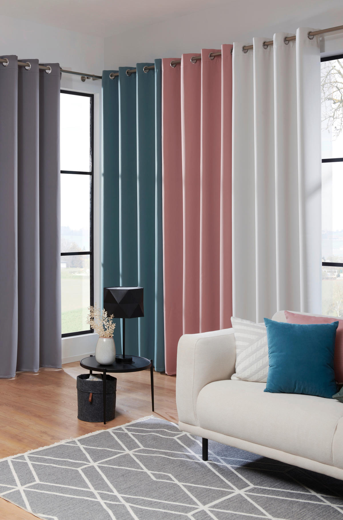 SÖTÉTÍTŐFÜGGÖNY sötétítő  - szürke, Basics, textil (140/245cm) - Esposa