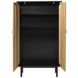 HIGHBOARD  - Eichefarben/Goldfarben, Design, Holzwerkstoff/Metall (95/160/40cm) - Novel