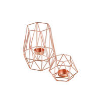 KERZENHALTER-SET - Kupferfarben, Basics, Metall (9,5/8/17/8,3cm) - Echtwerk