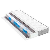 TAŠTIČKOVÁ MATRACE, 90/200 cm - šedá/bílá, Basics, textil (90/200cm) - Swedish Line