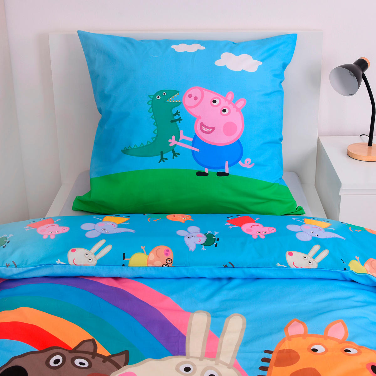 JUGENDBETTWÄSCHE PEPPA PIG Renforcé 135/200 cm  - Multicolor, Basics, Textil (135/200cm) - Herding