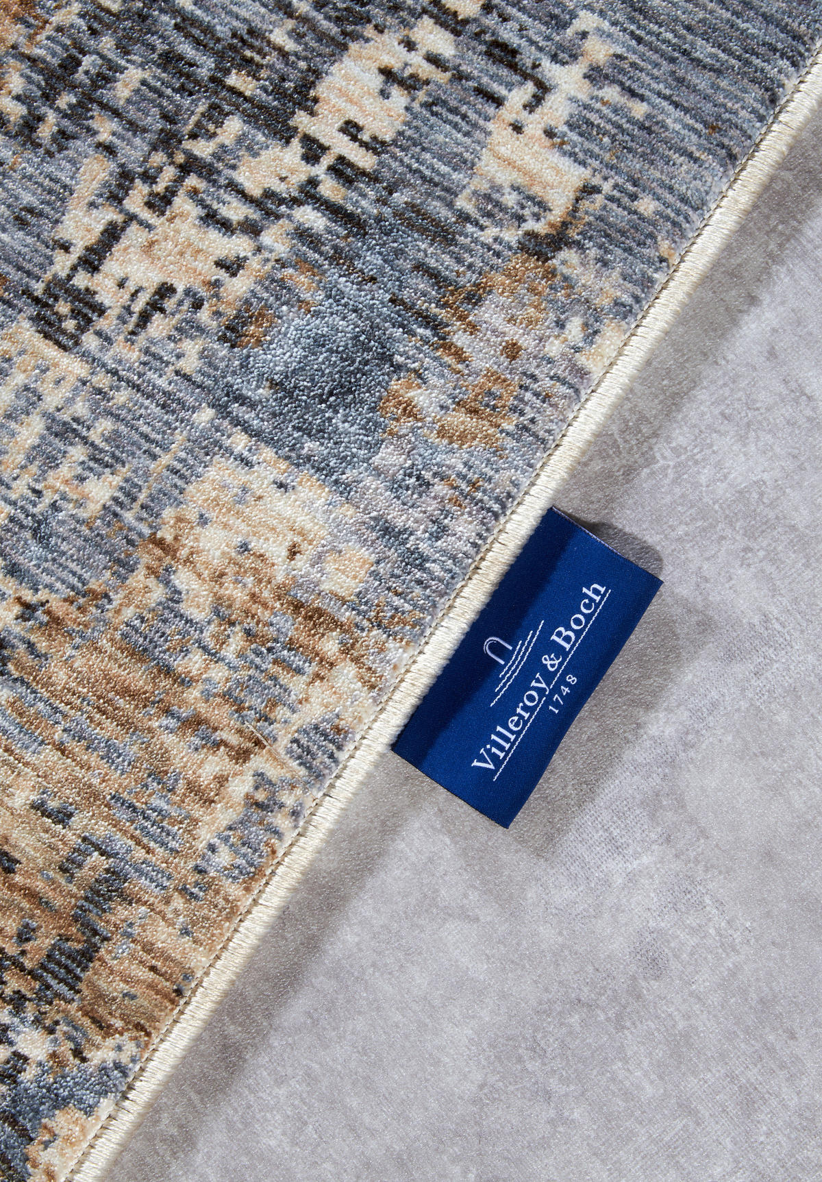 FLACHWEBETEPPICH 160/225 cm Kollektion 1871 Blau, Creme rechteckig  - Blau/Creme, Design, Kunststoff (160/225cm) - Villeroy & Boch