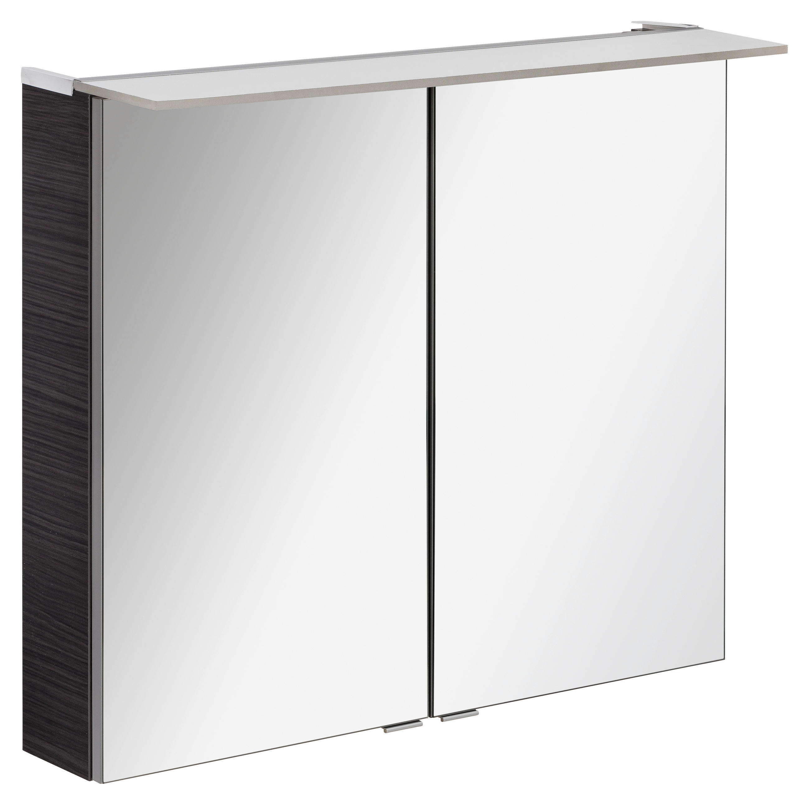 Mid.you Spiegelschrank Dunkelbraun 80x69.5x23.5 cm