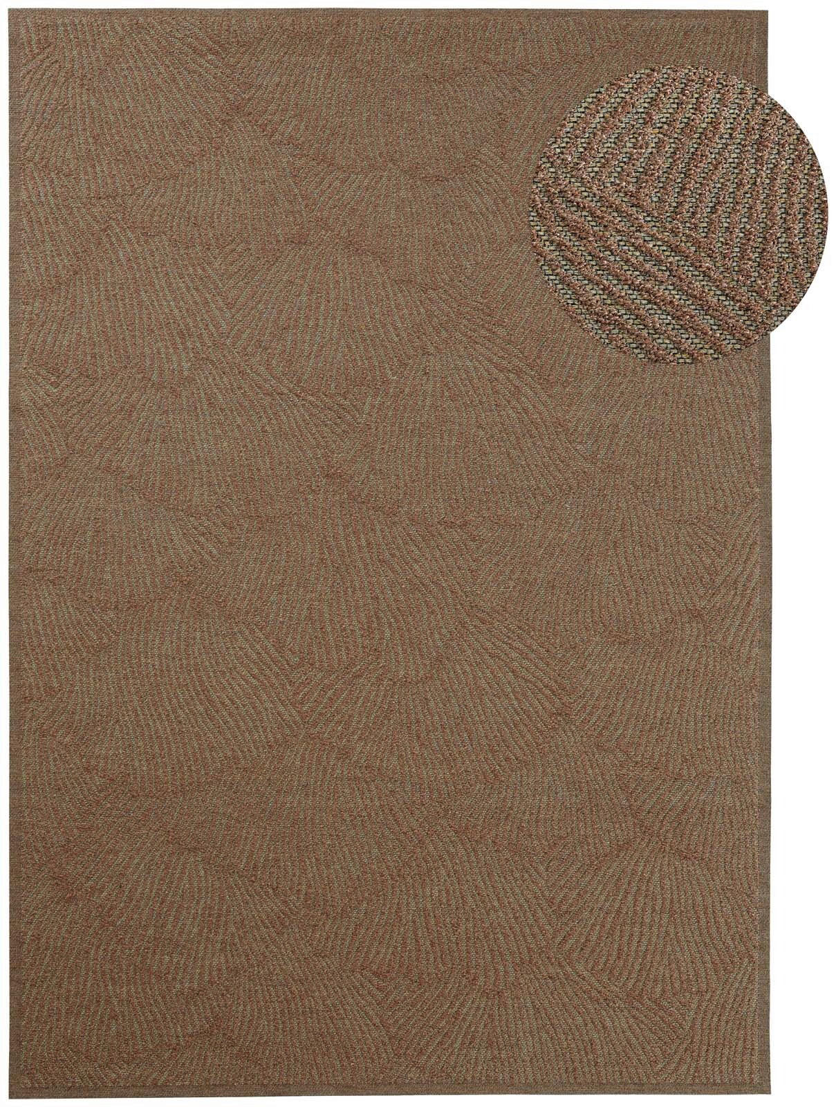 OUTDOORTEPPICH  für Terrasse und Balkon 160/230 cm Ginko Cognac  - Cognac, KONVENTIONELL, Textil (160/230cm) - Novel