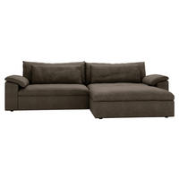 ECKSOFA  in Webstoff Braun  306/198 cm  - Schwarz/Braun, MODERN, Kunststoff/Textil (306/198cm) - Carryhome