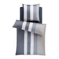 BETTWÄSCHE 2-teilig JOOP! CORNFLOWER STRIPES Jersey 155/220 cm  - Blau, Basics, Textil (155/220cm) - Joop!