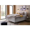 BOXSPRINGBETT 180/200 cm  in Creme  - Creme/Schwarz, MODERN, Textil (180/200cm) - MID.YOU