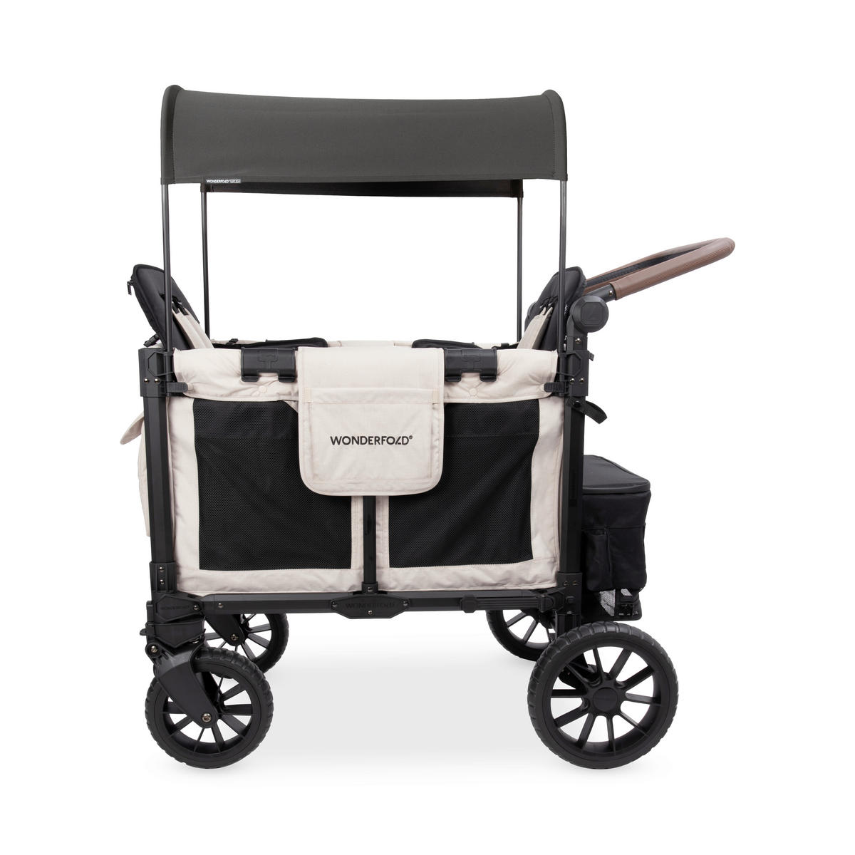 BOLLERWAGEN  W2 Luxe Pro   - Beige/Schwarz, Basics, Kunststoff/Textil (113/64/109cm) - WONDERFOLD