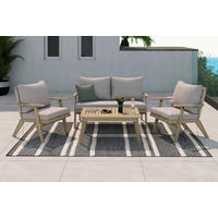 Set Mobilier De Grădină  - culoare lemn acacia/gri, Modern, lemn/textil (0cm) - Ambia Garden