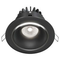 STRAHLER 9,8/7,5/9,8 cm   - Schwarz, Basics, Metall (9,8/7,5/9,8cm) - MAYTONI