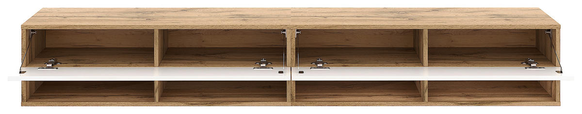 LOWBOARD DERBY  in 200/31,5/32,5 cm  - Eiche Wotan/Weiß, Design, Holzwerkstoff (200/31,5/32,5cm) - Livetastic