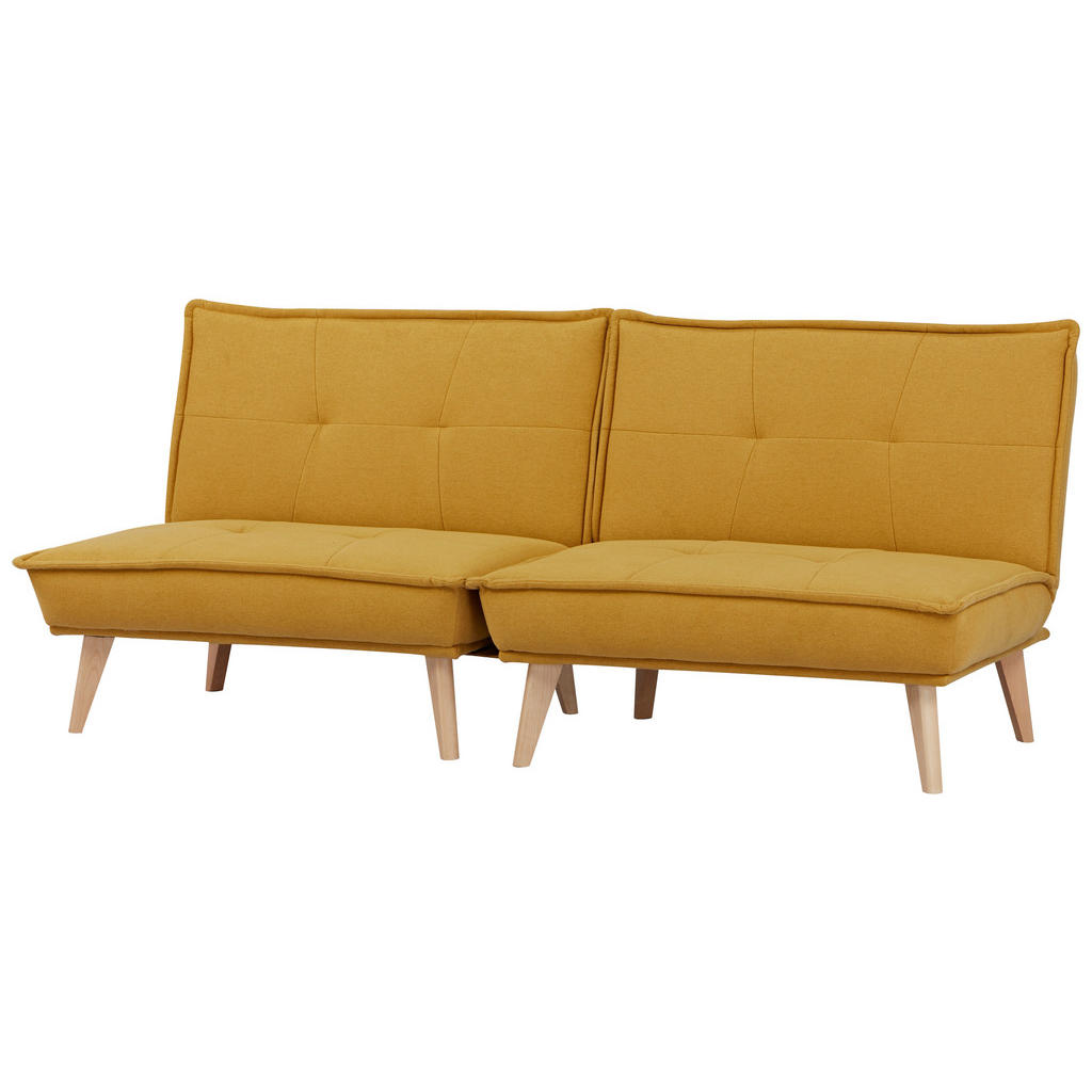 Thumbnail - Mid.you Schlafsofa, Gelb, Textil, Birke, vollmassiv, 3-Sitzer, 99x84x83 cm, Bsci, Liegefunktion, Wohnzimmer, Sofas & Cou...