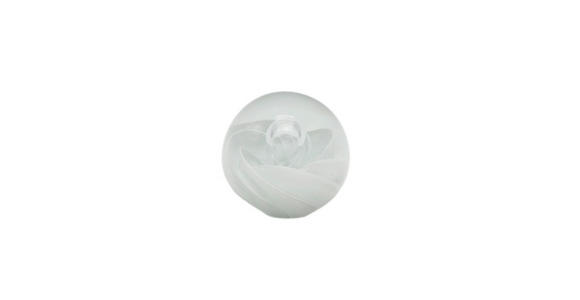 DEKOKUGEL - Klar/Weiß, Basics, Glas (8cm) - Ambia Home