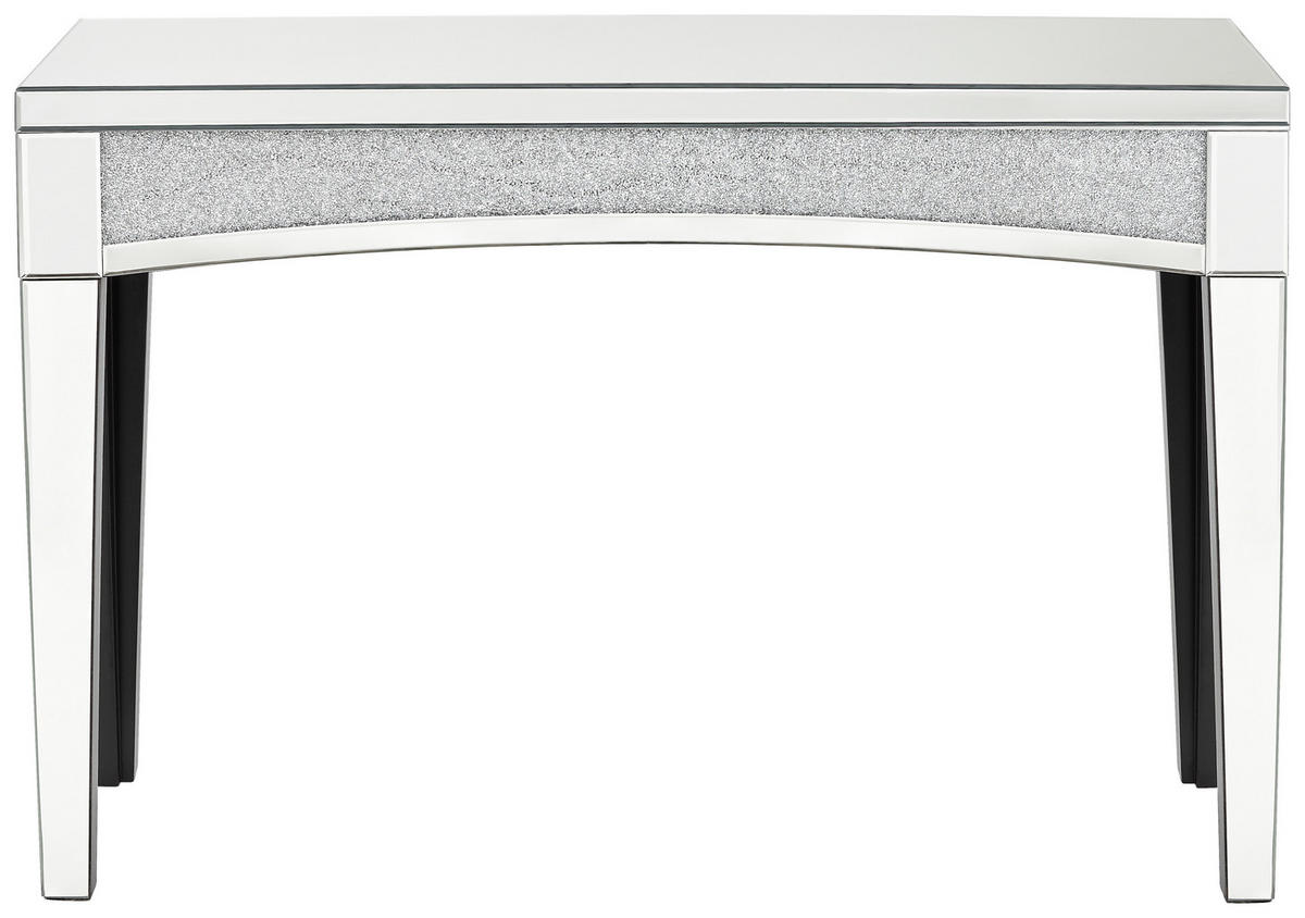 KONSOLENTISCH in Glas, Holzwerkstoff   - Silberfarben, Trend, Glas/Holzwerkstoff (120,5/81/35,5cm) - Xora