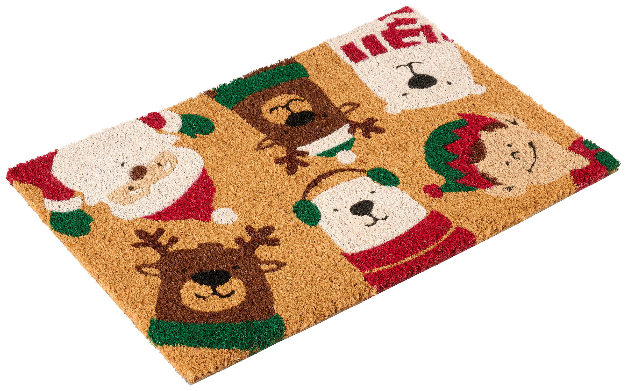 DVEŘNÍ ROHOŽKA, 40/60 cm - vícebarevná, Konvenční, plast/přírodní materiály (40/60cm) - X-Mas