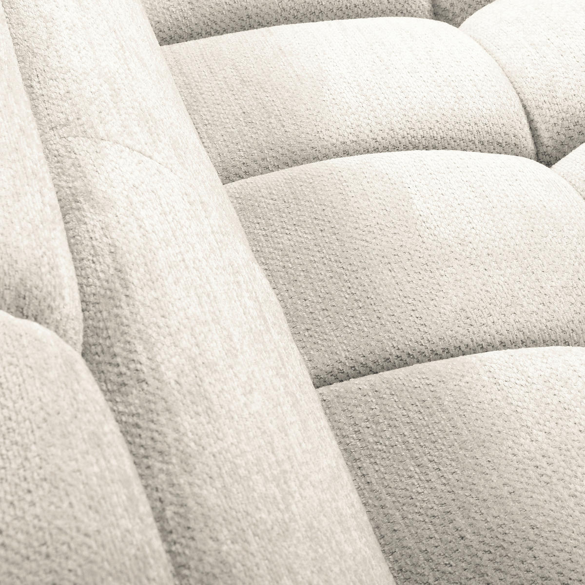 ECKSOFA AVEIRO Weiß Webstoff Bettkasten, Kopfteilverstellung, Sitzvorzug  - Schwarz/Weiß, Design, Kunststoff/Textil (274/177cm) - Livetastic