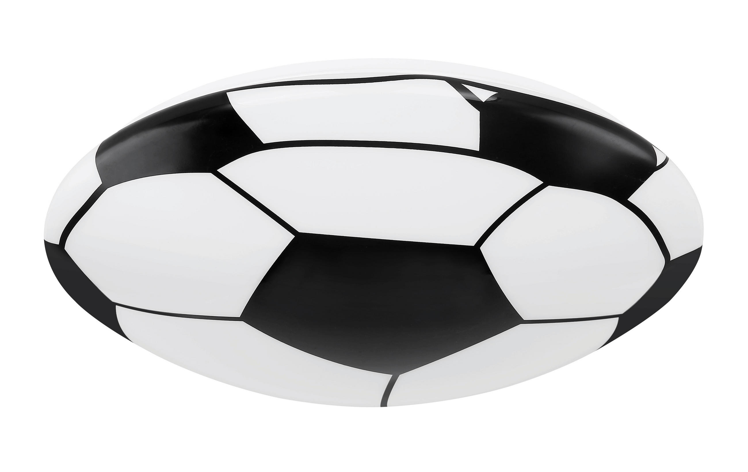 LED-DECKENLEUCHTE 36/10 cm   - Schwarz/Weiß, KONVENTIONELL, Kunststoff/Metall (36/10cm) - Globo
