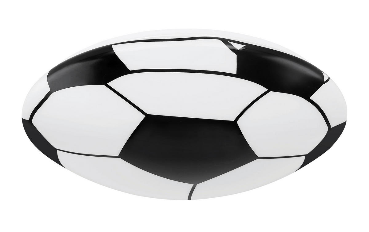 LED-DECKENLEUCHTE 36/10 cm   - Schwarz/Weiß, KONVENTIONELL, Kunststoff/Metall (36/10cm) - Globo