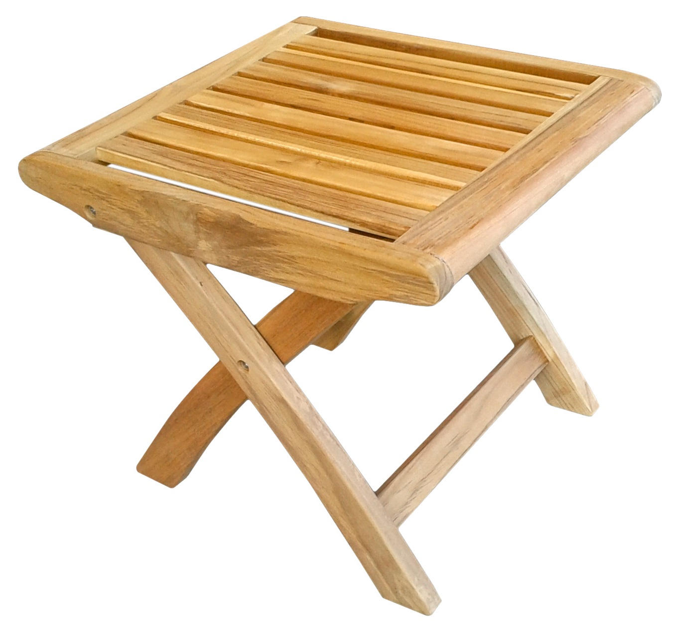 GARTENHOCKER  - Teakfarben, Trend, Holz (47/49/44cm) - Zebra 