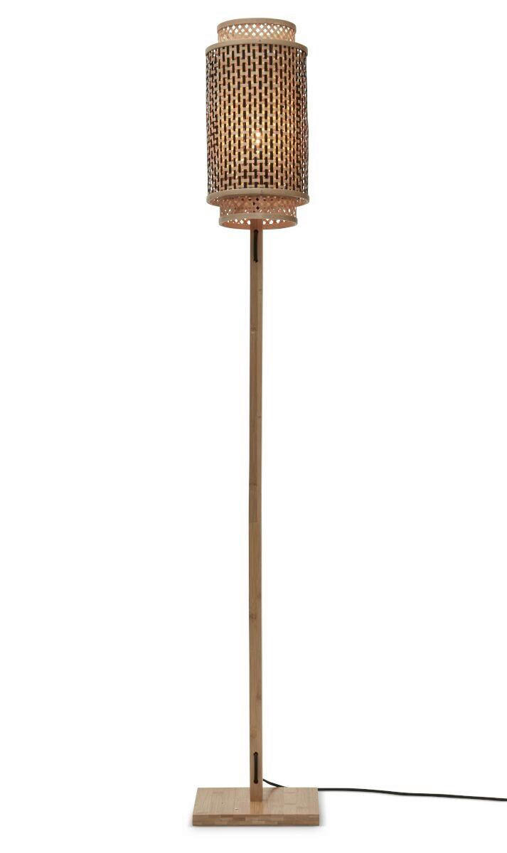 STOJACÍ LAMPA, 20/145 cm  - černá/přírodní barvy, Trend, dřevo (20/145cm) - Good & Mojo