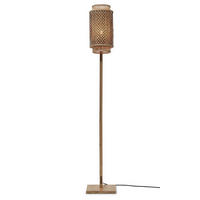 STOJACÍ LAMPA, 20/145 cm  - černá/přírodní barvy, Trend, dřevo (20/145cm) - Good & Mojo