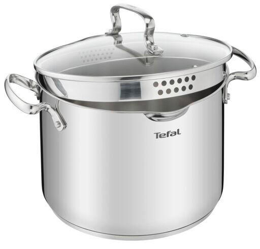 TÉSZTAFŐZŐ EDÉNY 6 l  - világosszürke, Basics, üveg/fém (23cm) - Tefal