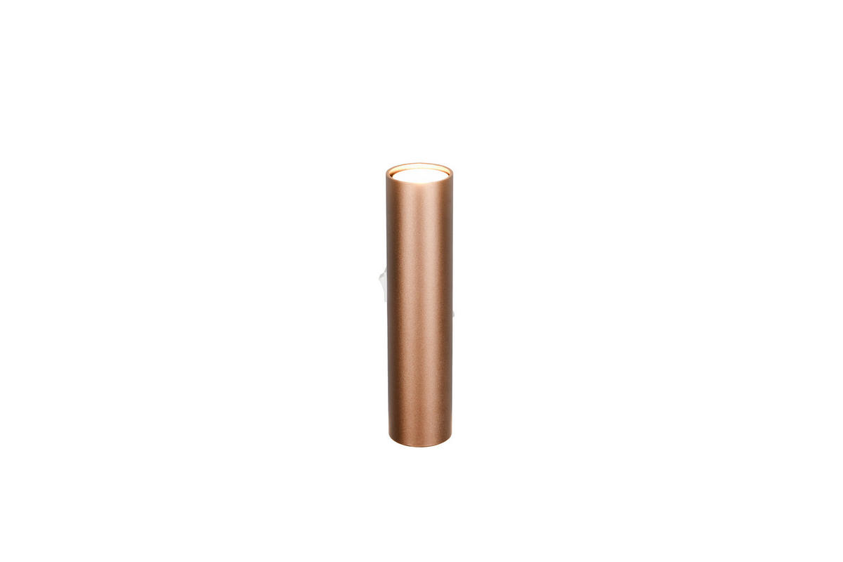 WANDLEUCHTE Taryn 4/18/7 cm   - Braun, Design, Metall (4/18/7cm)