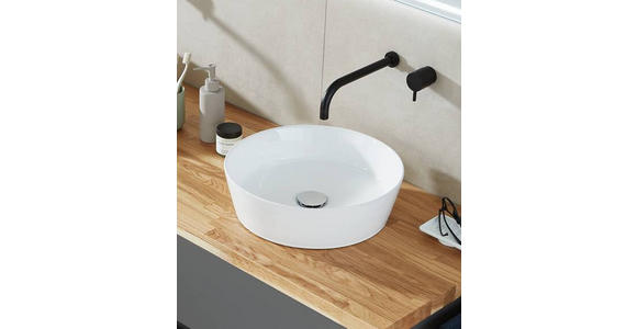 WASCHBECKEN 39/11,5/39 cm - Weiß, Basics, Keramik (39/11,5/39cm) - Novel