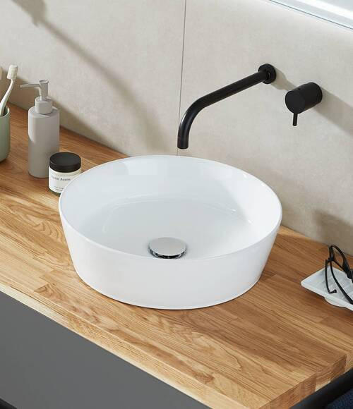 WASCHBECKEN 39/11,5/39 cm - Weiß, Basics, Keramik (39/11,5/39cm) - Novel