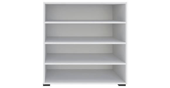 REGAL 91/90/40 cm Weiß - Schwarz/Weiß, KONVENTIONELL, Holzwerkstoff/Kunststoff (91/90/40cm) - Hom`in