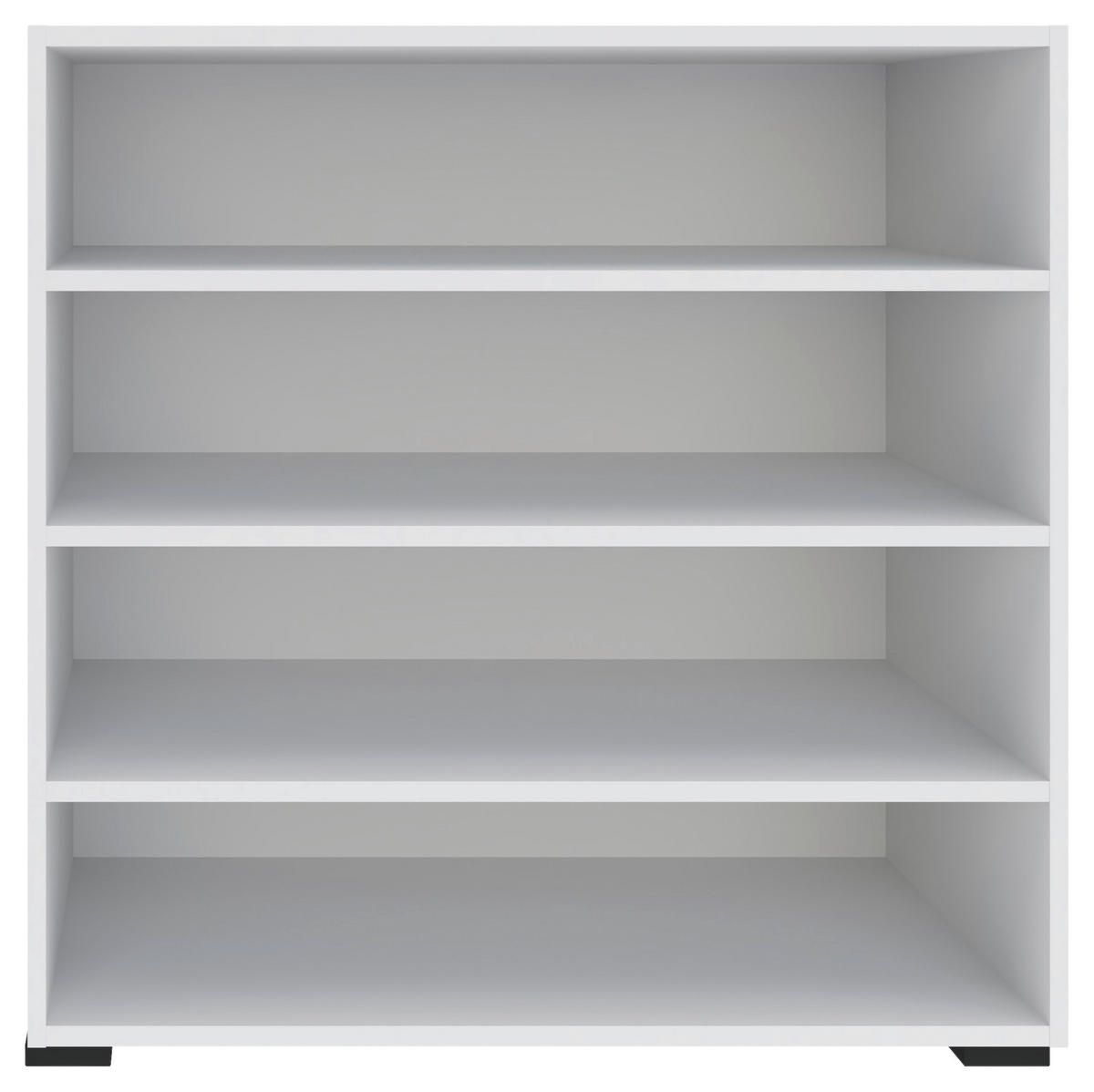 ETAJERĂ  91/90/40 cm alb  - alb/negru, Konventionell, plastic/material pe bază de lemn (91/90/40cm) - Hom`in