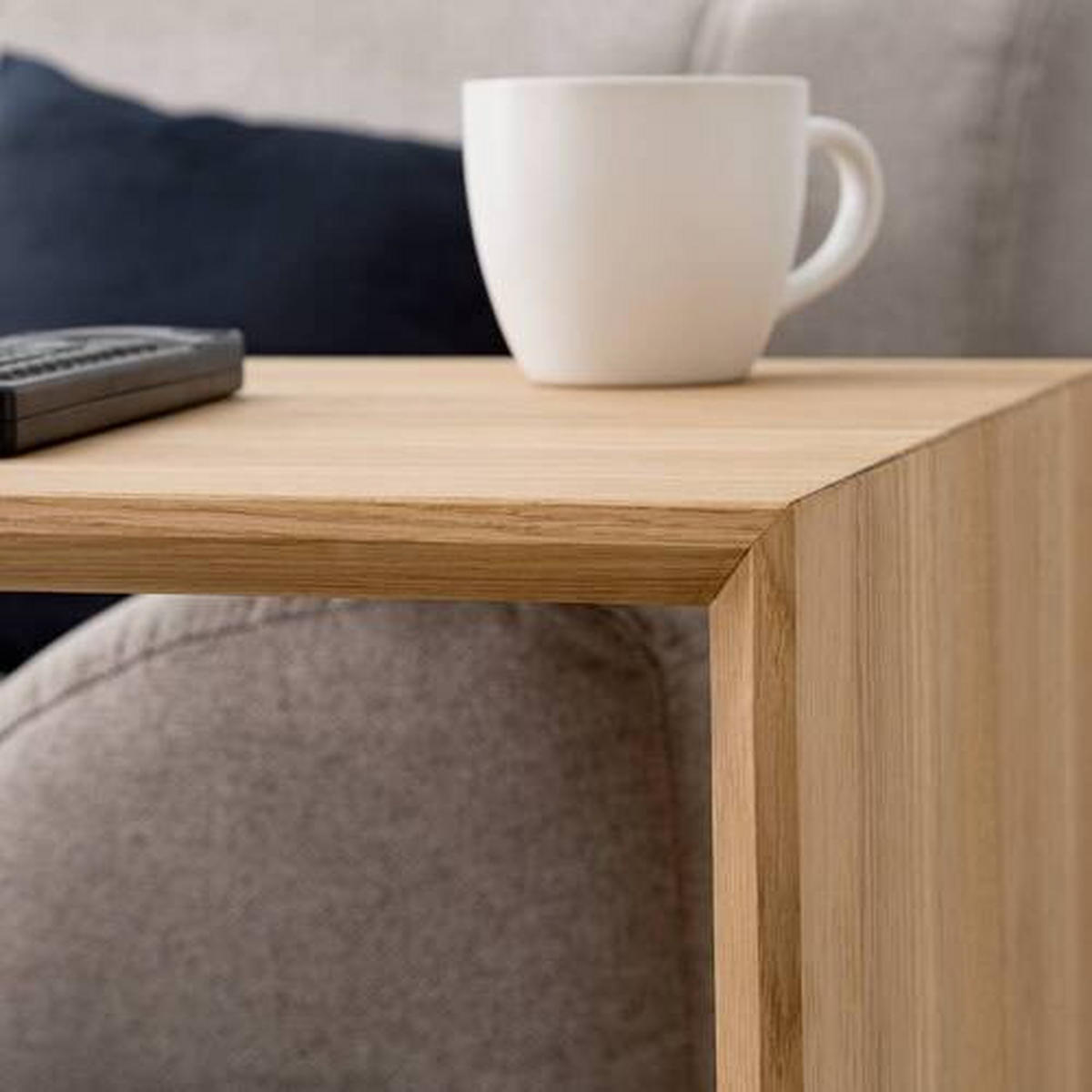 BEISTELLTISCH in Holz 35/38/60 cm  - Eichefarben, Natur, Holz (35/38/60cm) - home24