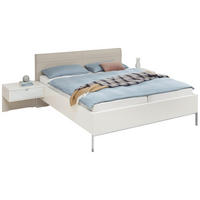 BETTANLAGE - Champagner/Weiß, Design, Glas/Textil (180/200cm) - Dieter Knoll