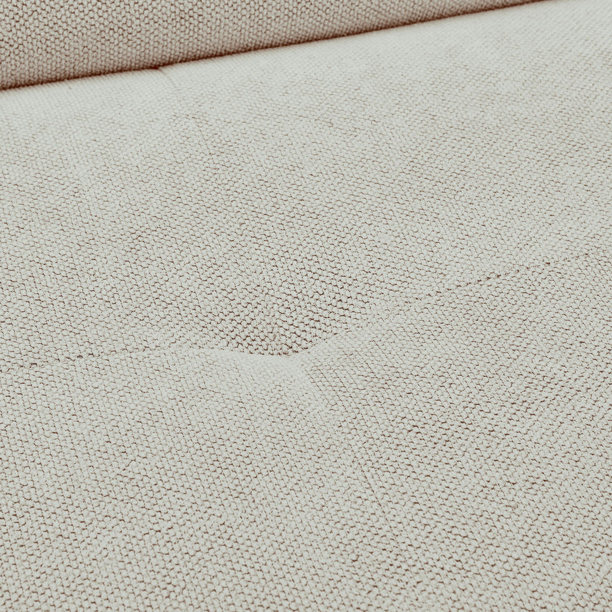 ECKSOFA Creme Webstoff  - Creme/Schwarz, Design, Textil/Metall (235/280cm) - Hom`in