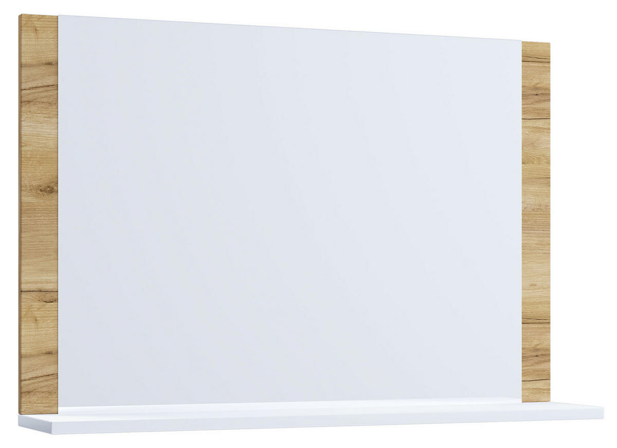 WANDSPIEGEL 60/65/16,6 cm  - Eichefarben/Weiß, Basics, Holzwerkstoff (60/65/16,6cm) - MID.YOU