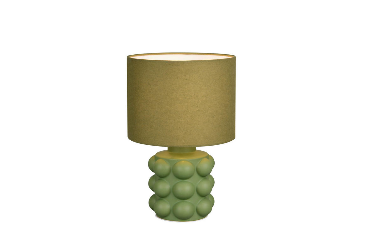TISCHLEUCHTE - Grün, Konventionell, Keramik/Textil (20/30cm)
