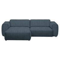 ECKSOFA  in Webstoff Anthrazit  171/265 cm  - Anthrazit/Schwarz, Design, Kunststoff/Textil (171/265cm) - home24